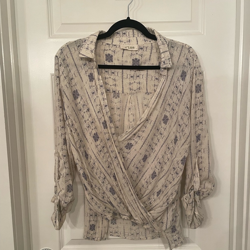 Boutique wrap blouse